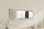 Hanah Home Espejo flotal-e 40x120x2.2 cm Éfeso y Mármol MDF Montaje Pared Ecológico
